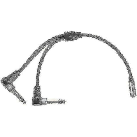 Câble adaptateur répartiteur en Y, prise jack 1/8 pouce vers prise jack 1/4 pouce, 0,24 mètre, stéréo femelle 3,5 mm vers double 6,35 mm. (1/5)