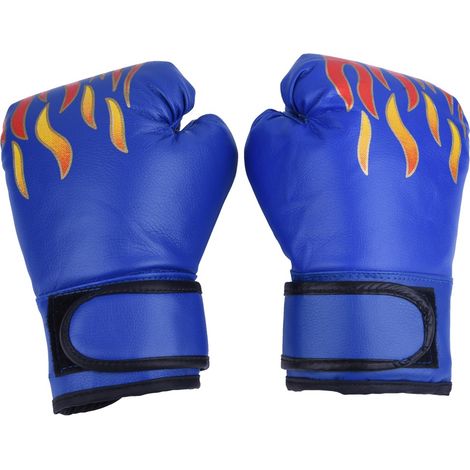 Gants de boxe enfant pour sac de frappe - Muay Thai, Kickboxing et Grappling - Bleu (1/5)