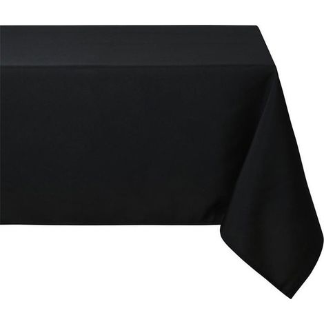 Nappe carree en polyester 180 x 180 cm Noir