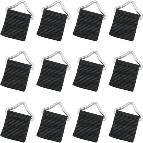 12PCS trampoline ressort boucle trampoline accessoires trampoline triangle boucle triangle anneau boucle V-ring haute résistance à la corrosion métal triangle anneau boucle (1/4)