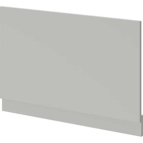 Gloss Grey Pearl MDF 800mm End Bath Panel with Plinth (1/4)