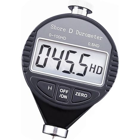 0-100hd Shore D Dureté Duromètre Numérique Échelle Pour Le Caoutchouc, Pneu, Plastique, Plastique Thermique, Revêtement De Sol, Boule De Bowling Avec Grand Écran Lcd (1/5)