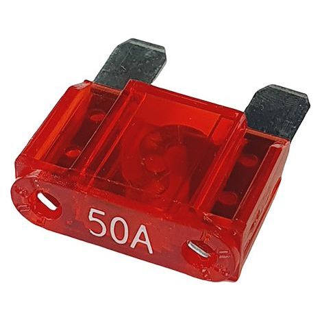 Fusibles à lames 20A - 80A fusible enfichable d'automobile choix: 50A ampères, rouge, 3 pièces (1/4)