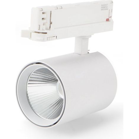 IluminaShop - Foco LED para Carril Blanco Air 30W Trifasico No Flicker  3000+4000+6000