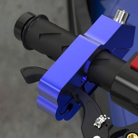 Verrou de Frein pour Moto, Alliage daluminium Verrouillage de Guidon pour Moto Serrure Antivol Verrouillage de Sécurité(bleu)- (1/5)