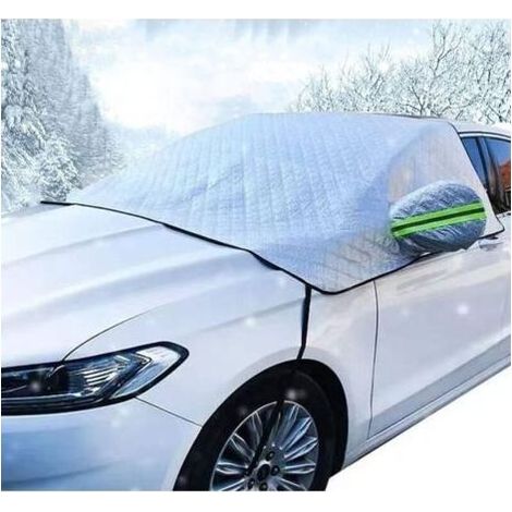 Windschutzscheibenabdeckung, faltbarer Winterschutz für Autos, Frostschutzabdeckung, Sonnenschutz für Autos, universeller Frostschutz, Schneeschutz, UV-Schutz, 230 x 145 cm (1/5)
