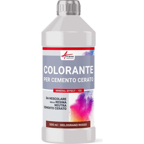 COLORANTE PER CEMENTO CERATO MINERAL EFFECT - 155 - 500 ml Melograno Rosso - ARCANE INDUSTRIES