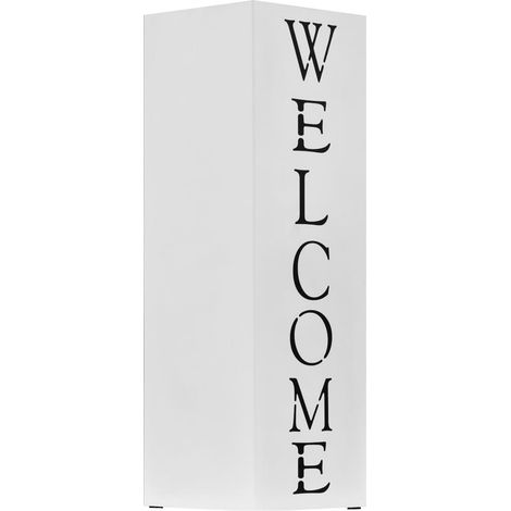Porte-parapluie Welcome Acier Blanc (1/5)