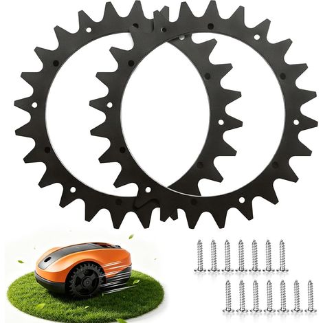 Worx Landroid SM Roboterspitzen 205 mm Edelstahl mit 14 Schrauben für Worx Landroid M500 M700 M800 M1000 S300 S450i (1/5)