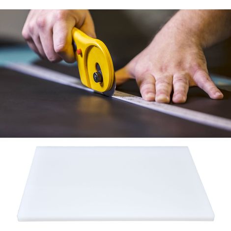 Marteau à Percer pour Cuir DIY - Planche de Protection Blanche en Plastique 200x100x8mm pour Découpe et Estampage