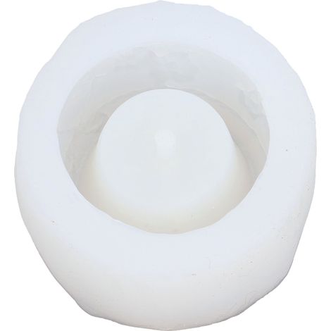 Moule en silicone rond multifonctionnel pour pots de fleurs, idéal pour la création de pots de fleurs, de plantes succulentes et de bols. Trou de drainage inclus. Référence : 50-2284-D. (1/5)