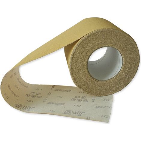 SAITAC RI-VEL 5G Rotolo industriale autoaggrappante di carta abrasiva 115 x 25 m - Grana: 320