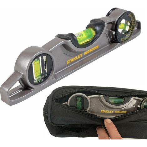 Stanley FatMax Torpedo Magnetic Spirit Level 0-43-609 STA043609 with Level Bag (1/4)