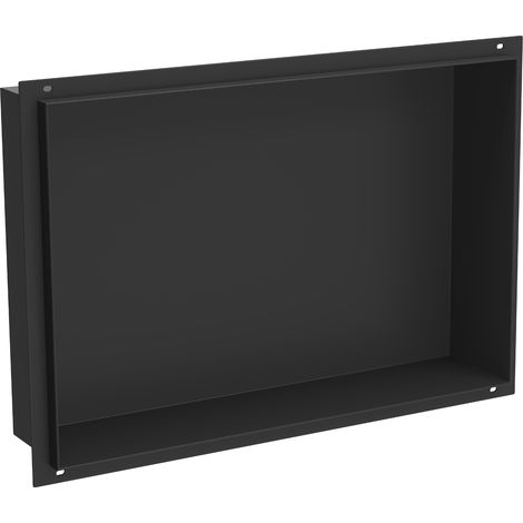 Mexen X-Wall-NR mensola a incasso senza bordo 45 x 30 cm, nera - 1971453010 (1/5)