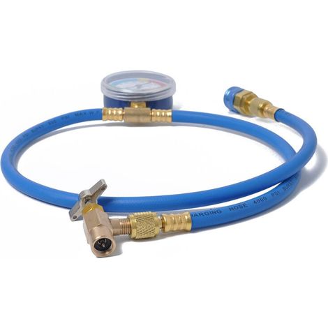 Kältemittel-Ladeschlauch-Kit, R134a Autoklimaanlage, Messschlauch Kältemittel-Ladeschlauch mit Manometeradapter
