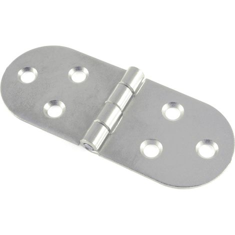 Cerniere a biscotto in ferro zincato 30 x 80 mm. 2 pz.