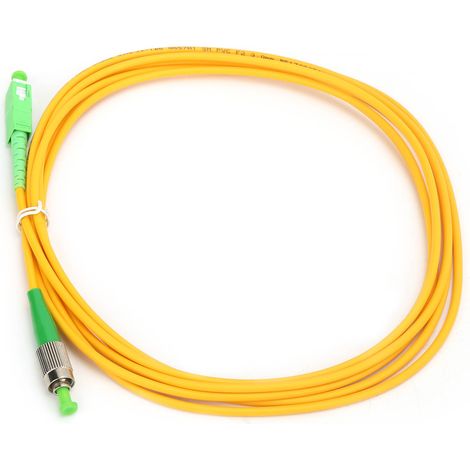 Câble de raccordement optique SC/APC vers FC/APC, 3 mètres, gaine PVC, connexion fibre optique (1/5)
