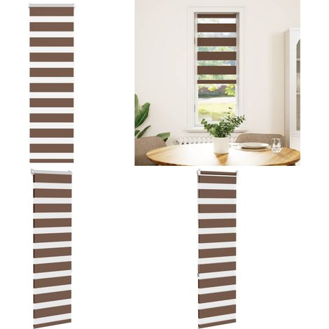 vidaXL Zebrarollo Braun 50x150 cm Stoffbreite 45,9 cm Polyester (1/5)