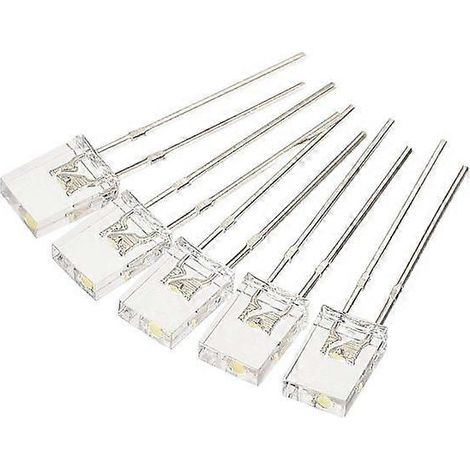 Ampoule LED 2 x 5 x 7 mm, 150 LED rectangulaires blanches et lumineuses pour indicateurs de composants électroniques (1/5)