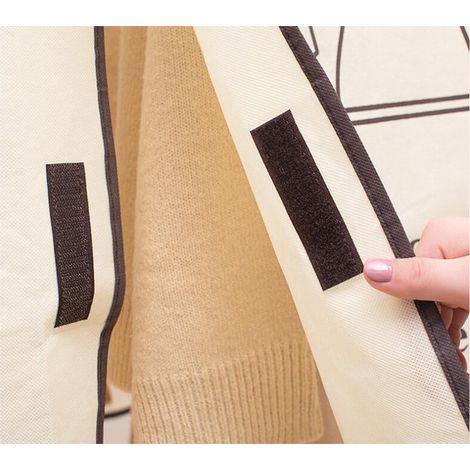 Housse anti-poussière pour vêtements en tissu non tissé, protection armoire et cintres
