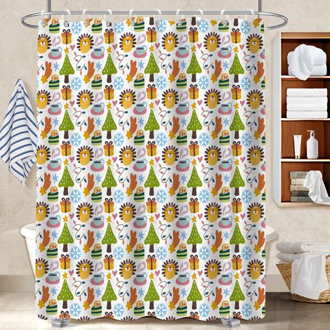 Rideau polyester pour douche 180x180 moderne cache baignoire pour famille nombreuse (1/5)