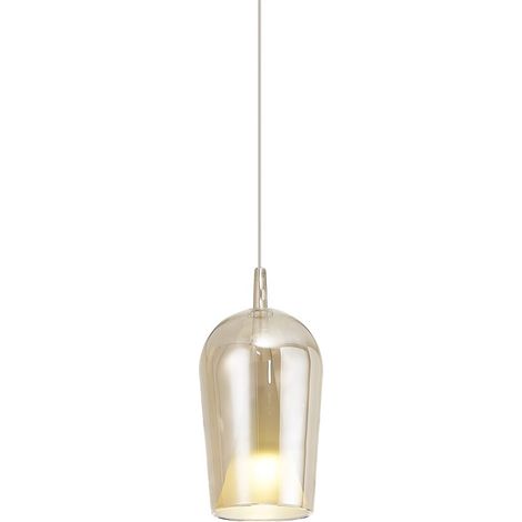 Suspension, Suspension Elsa Mantra Bronze en Verre, MANTRA (1/2)