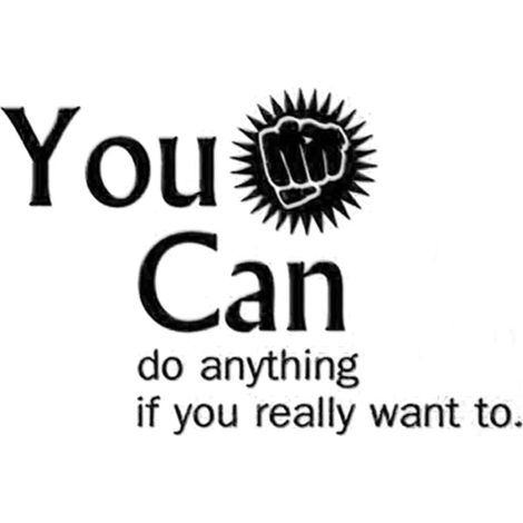 Autocollant vinyle noir You Can Do Everything déco murale salon chambre, 49x29 cm, lot de 1