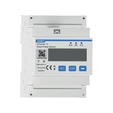 Capteur de puissance intelligent DTSU666-FE – Mesure précise consommation énergie – Tension 230V – Intensité 16A pour gestion efficace de l'énergie