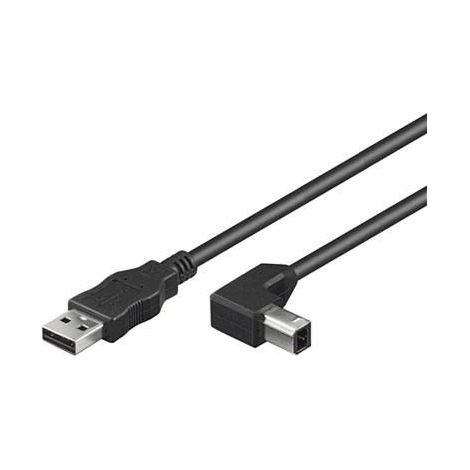 Cavo MicroConnect USB 2.0 da tipo A a tipo B, 0,5 m, USBAB05ANGLED