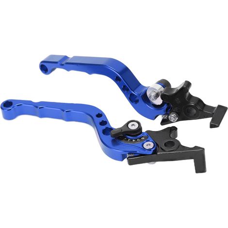 Motorradbrems- und Kupplungshebel, CNC-gefräster Hebel aus Aluminiumlegierung, universelles Motorradzubehör, blau (1/5)