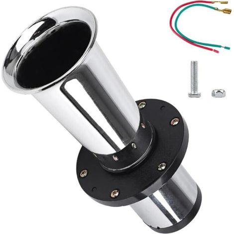 12-V-Oldtimer-Hupe – 110 dB, AHOOGA-Sound (AHH-OOO-GAH)  Passend für Autos, LKWs, Vintage „Old Jalopy“ (Silber), OUYLAF