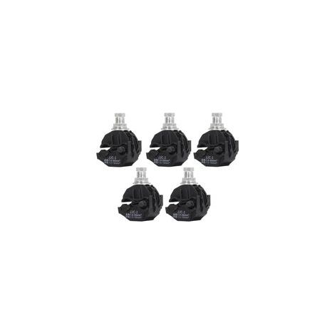 Lot de 5 Connecteur de Perçage D'isolation sans Pelage, Pince 1KV Séparateur de Câble Étamé pour Alimentation Industrielle, Éclairage de Jardin, PVC Cuivre (JJC-1) (1/5)