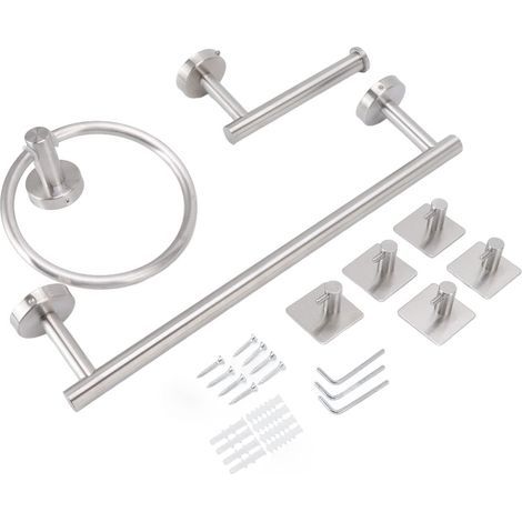 Ensemble de Quincaillerie de Salle de Bain, Appareils de Salle de Bain, Connexion sans Couture, Aspect bross pour Salle de Douche (1/5)