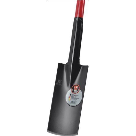 Kraftspaten 280x130/125mm Gr.2 Manche en acier tubulaire Slim avec poignée en bois dur (1/4)