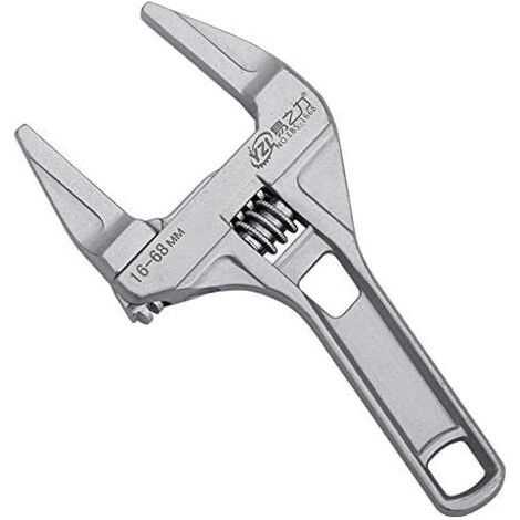 Clés à fourche réglables, clés à mâchoires larges, clés à tige de 16 à 68 mm, outil à main pour plomberie et salle de bain, en aluminium (1/5)