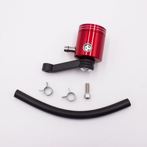Red Universal Motorcycle Front Brake Clutch Fluid Cup Oil Cylinder Reservoir Bottle (1/5)