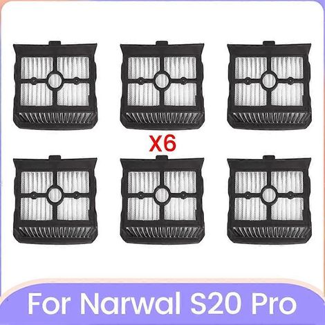 Filtres pour aspirateur sans fil eau et poussière NARWAL S20 Pro - Pièces détachées - Filtres haute efficacité (lot de 6) (1/5)