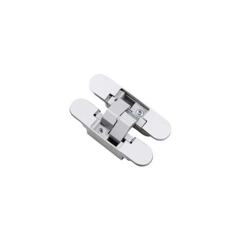 Bisagra invisible para puertas, juego de 2 bisagras invisibles para puertas pesadas, capacidad de carga de 40 kg, apertura de 180º - Crezuo