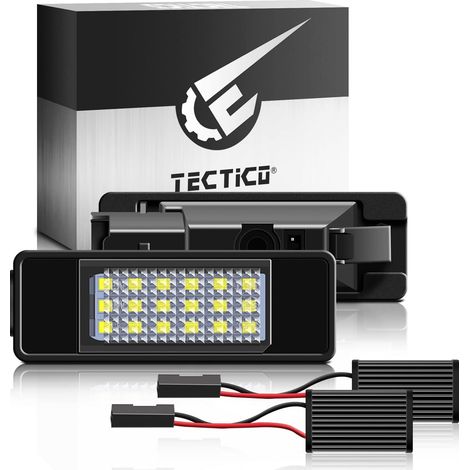 LED Éclairage plaque immatriculation auto Feux arrière E-Mark ECE Blanc pur canbus sans erreur 6000K compatible avec Vito Viano W639 / Sprinter W906,2 pièces (1/5)