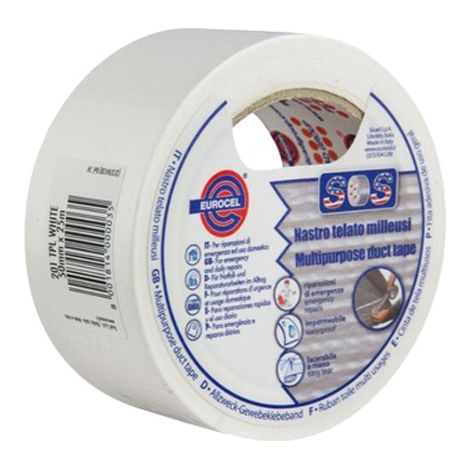 Ruban adhésif toilé 201 TPL blanc 50mmx50m - EUROCEL - 1000004749 (1/8)
