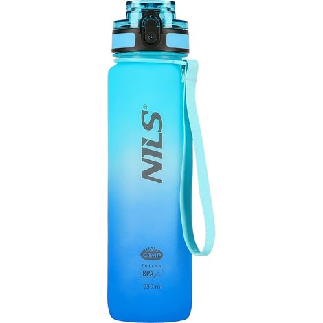 Tritan-Wasserflasche, blau, langlebig, BPA-frei