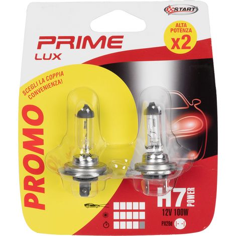 Coppia di lampadine auto alogene H7 12V 100W PX26d (1/3)