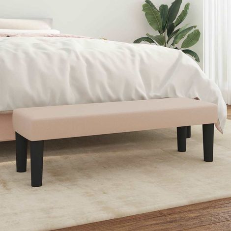 vidaXL Banc Cappuccino 100x30x30 cm Similicuir (1/5)