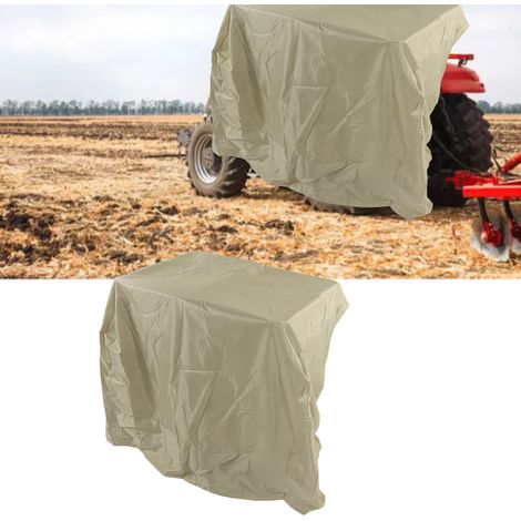 Funda para quitanieves – Funda grande, impermeable y resistente a los rayos UV con cordón ajustable – Dimensiones: 109 x 127 cm – Tejido Oxford 210D – Beige – 1 unidad (1/5)