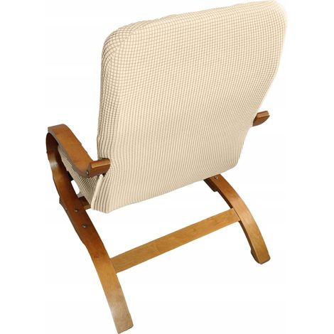 Housse de fauteuil FINKA, beige crème, jacquard épais (1/5)