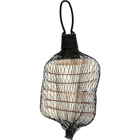 Anneaux de rideau - Creotime - 5,5 x 4 cm - Bois - Marron - 6 pièces (1/2)