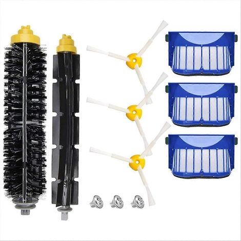 Accessoires pour aspirateurs iRobot Roomba série 600 (660/670/680/690/6) : brosse en caoutchouc, filtres HEPA (1/5)