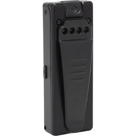 Mini caméra corporelle avec vision nocturne HD 1080p, angle de vision de 90°, carte mémoire de 128 Go, enregistreur vidéo portable avec clip pour la maison et le sport. (1/5)