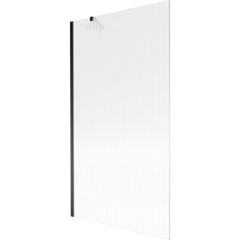 Paroi de baignoire Mexen Next 1-volet 100 x 150 cm, rayée, noire - 895-100-000-00-09-70 (1/5)
