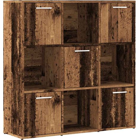 Maison Exclusive - Libreria Legno Antico 90x28x90 cm in Legno Multistrato